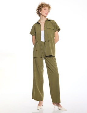 Blusa camisera Foley's Mylah manga corta para mujer
