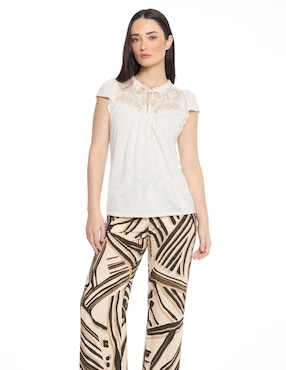 Blusa Foley's Molly manga corta para mujer