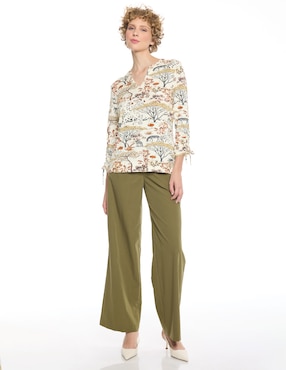 Blusa Foley's Mylah manga 3/4 para mujer
