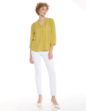 Blusa Foley's Mylah manga 3/4 para mujer