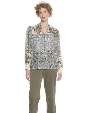 Blusa Foley's manga larga para mujer