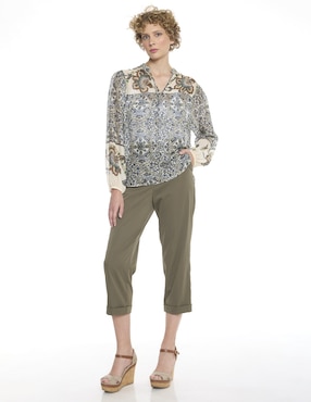 Blusa Foley's manga larga para mujer