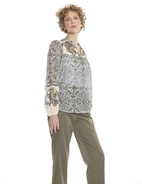 Blusa Foley's manga larga para mujer