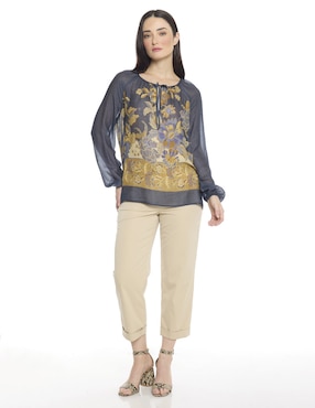 Blusa Foley's manga larga para mujer