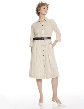 Vestido midi formal Foley's para mujer