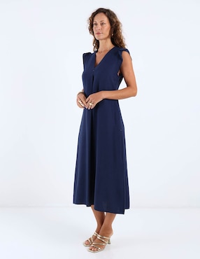 Vestido midi casual Dándara para mujer