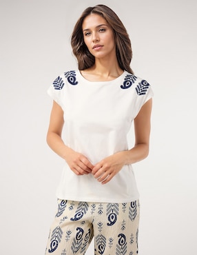 Blusa Dándara manga corta para mujer