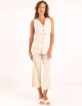 Pantalón coulotte Dándara relajado para mujer