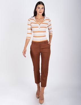 Pantalón capri Delirium straight para mujer