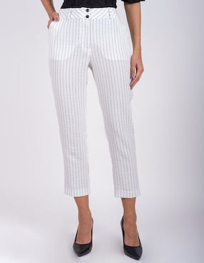 Pantalón capri Delirium straight para mujer