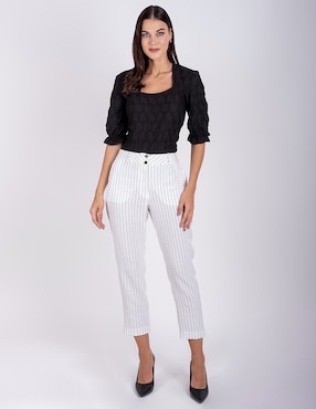 Pantalón capri Delirium straight para mujer
