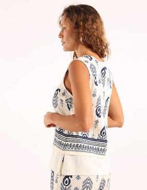 Blusa Dándara sin manga para mujer