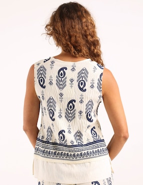 Blusa Dándara sin manga para mujer