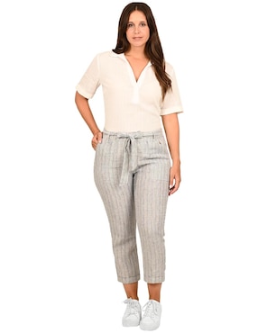 Pantalón capri Ferrioni skinny para mujer
