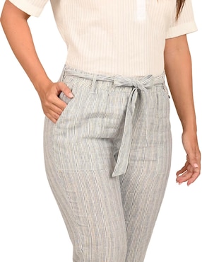 Pantalón capri Ferrioni skinny para mujer