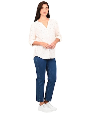 Blusa Ferrioni manga 3/4 para mujer