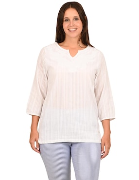 Blusa Ferrioni manga 3/4 para mujer