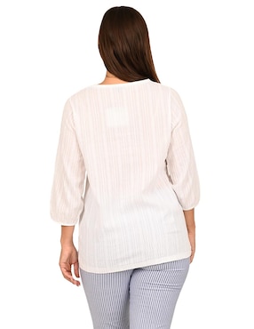 Blusa Ferrioni manga 3/4 para mujer