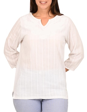 Blusa Ferrioni manga 3/4 para mujer