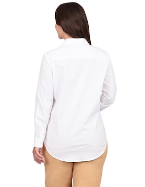Blusa camisera Ferrioni manga larga para mujer