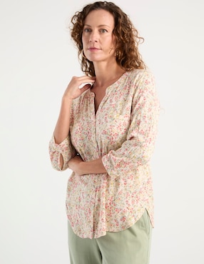 Blusa Ferrioni manga 3/4 para mujer