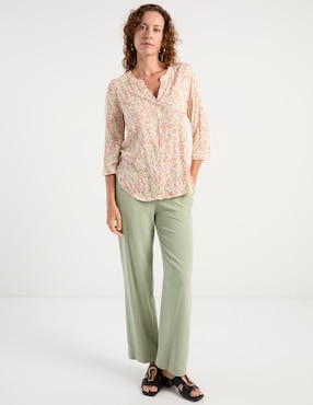 Blusa Ferrioni manga 3/4 para mujer