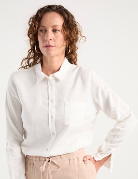 Blusa Ferrioni manga larga para mujer