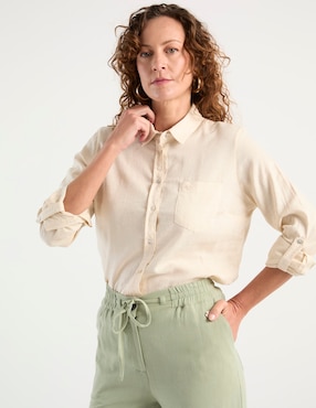 Blusa Ferrioni manga larga para mujer
