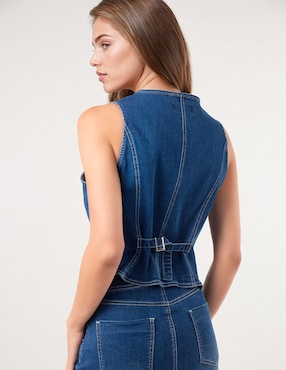 Chaleco Dándara de mezclilla para mujer
