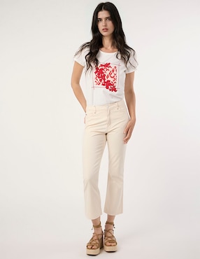 Pantalón straight Dándara skinny para mujer
