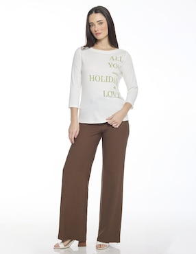 Blusa Foley's Tize manga 3/4 para mujer