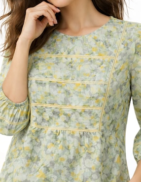 Blusa Foley's Tize manga 3/4 para mujer