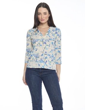 Blusa Foley's Hazel manga 3/4 para mujer