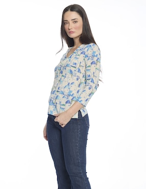 Blusa Foley's Hazel manga 3/4 para mujer