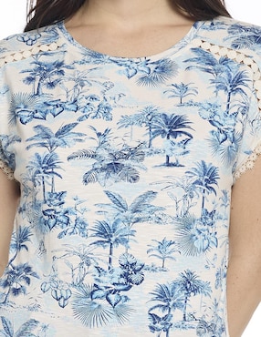 Blusa Foley's Hazel manga corta para mujer