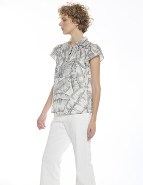 Blusa Foley's Hazel manga corta para mujer