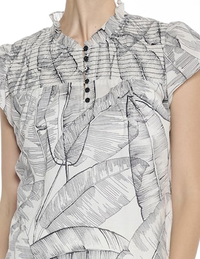 Blusa Foley's Hazel manga corta para mujer