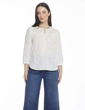 Blusa Foley's Esenciales manga 3/4 para mujer