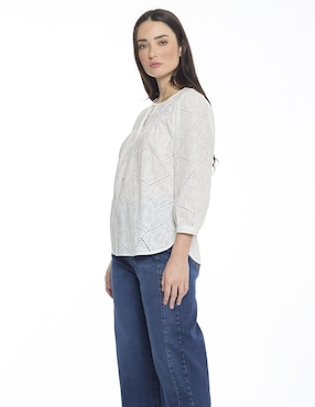 Blusa Foley's Esenciales manga 3/4 para mujer