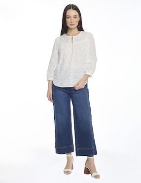 Blusa Foley's Esenciales manga 3/4 para mujer