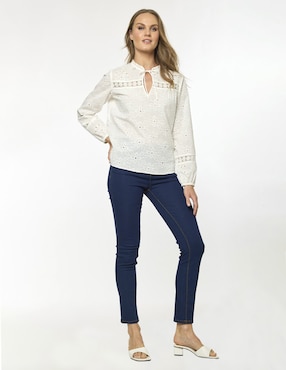 Blusa Foley's Esenciales manga larga para mujer