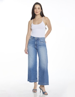 Jeans Coulotte acampanado Foley's 126974 para mujer