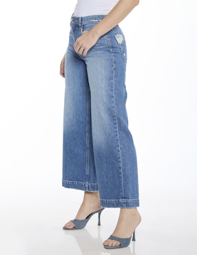 Jeans Coulotte acampanado Foley's 126974 para mujer