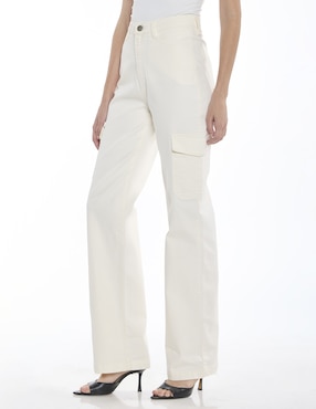 Jeans cargo straight Foley's para mujer