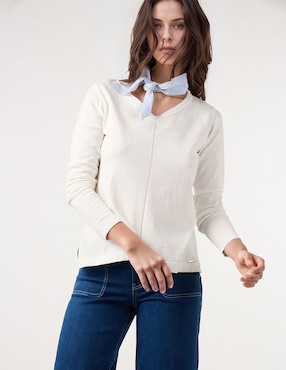 Suéter Dándara cuello V para mujer
