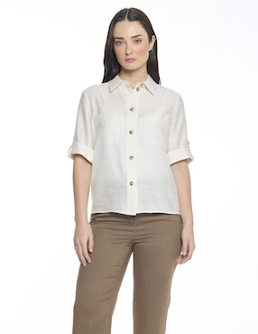 Blusa Foley's manga al codo para mujer