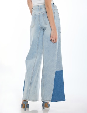 Jeans acampanado wide leg Foley's para mujer