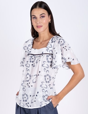 Blusa Delirium manga corta para mujer