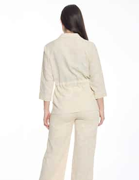 Blusa camisera Foley's manga 3/4 para mujer