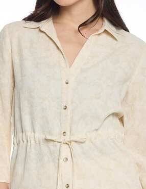 Blusa camisera Foley's manga 3/4 para mujer
